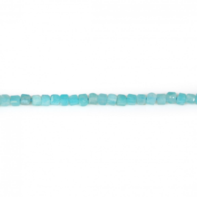 Amazonite Faceted Cube Size2mm Hole0.6mm 39-40cm/Strand