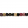 Tourmaline Faceted Cube Size4mm Hole0.8mm 39-40cm/Strand