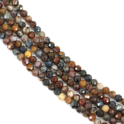Pietersite Faceted Round Size3mm Hole0.7mm 39-40cm/Strand