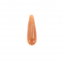 Perles semi-percées Sunstone Taille 7x23mm Trou 0.9mm 2pcs/Pack