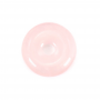 Perles Quartz rose en donut 30mm grand trou 6mm ×1pc