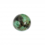 Natural African Turquoise Cabochon Round 5mm 10pcs/Pack