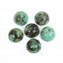 Natural African Turquoise Cabochon Round 5mm 10pcs/Pack