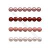 Série rouge Perles nacrée ronde sur fil Taille 6mm de diamètre trou 0.8mm  Environ 66perles/fil 15~16"