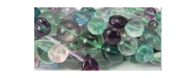 Fluorite natural mistura em pedra preciosa para as joias as mulheres