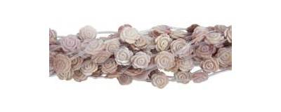 Rosa Muschelkette-Natürliche Muschel-weiße Muschelkette-graue Muschel-Abalone Muschelkette
